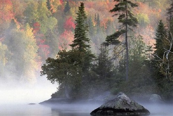 Autumn coastline picture